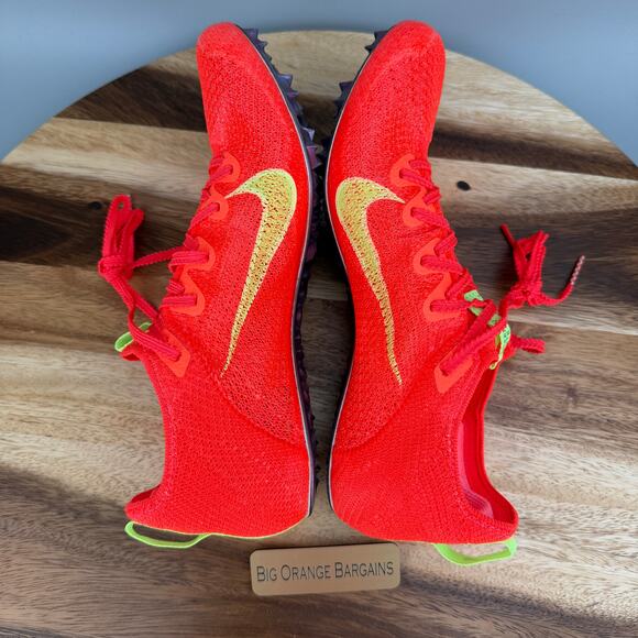 Nike Zoom Superfly Elite 2 Men\'s 7.5 Crimson Lime Track Spikes FZ9662-600 NEW main image 9